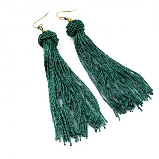 Сережки жіночі пензлика, зелені