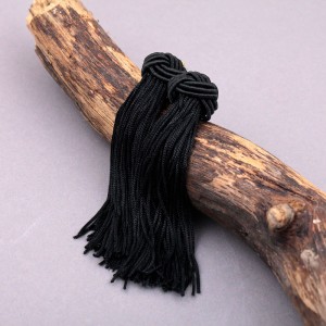 Сережки жіночі пензлика, чорні, С6213