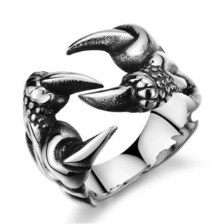 Кольцо мужское "Лапа дракона"