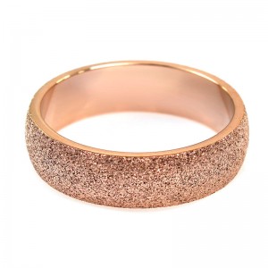 Женское кольцо матовое, золотистое, С6343