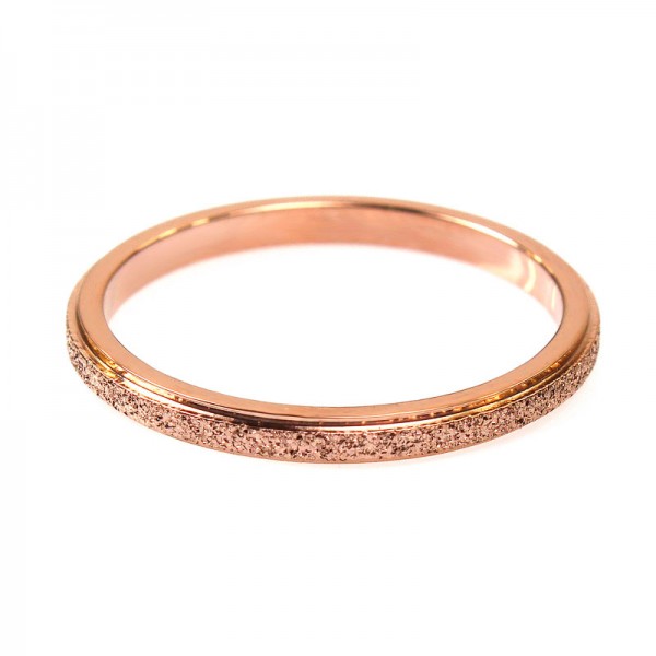 Женское кольцо матовое, золотистое, С6345