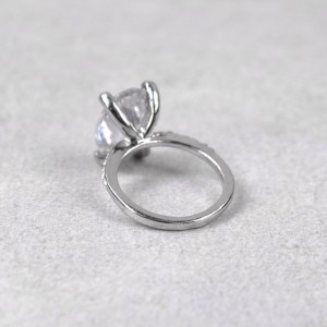 Женское кольцо, серебристое, С6415