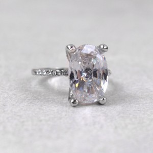 Женское кольцо, серебристое, С6415