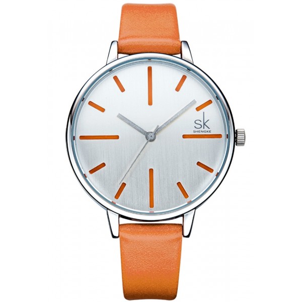 Женские часы SK, оранжевые, С6417