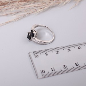 Женское кольцо, серебристое, С7341