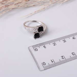 Женское кольцо, серебристое, С7341