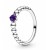 Серебряное кольцо "Фиолетовый камень" 