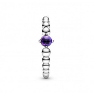 Серебряное кольцо "Фиолетовый камень" , С6545
