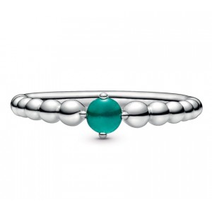 Срібний перстень "Зелений камінь", С6548