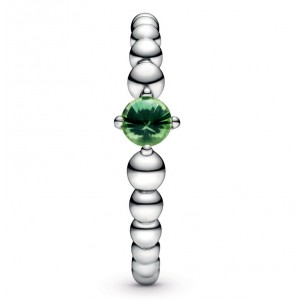 Срібний перстень "Зелений камінь", С6551