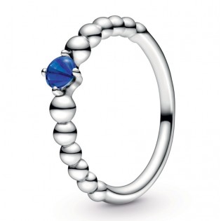 Серебряное кольцо "Синий камень" 