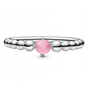 Срібний перстень "Рожевий камінь", С6553