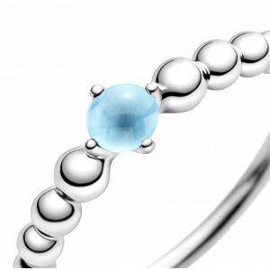 Срібний перстень "Блакитний камінь", С6555