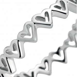 Срібний перстень "Серця", С6667