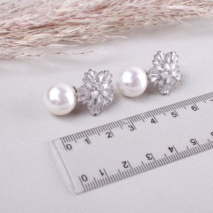 Сережки жіночі з перлами, С6822