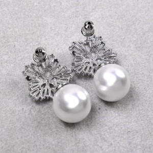 Сережки жіночі з перлами, С6822