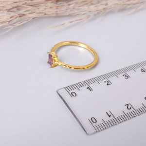 Женское кольцо, золотистое, С6925