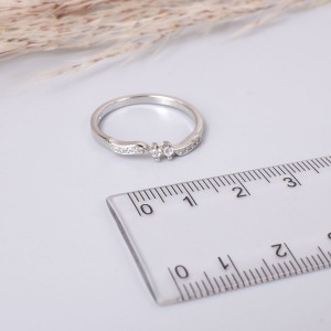 Женское кольцо, серебристое, С6926