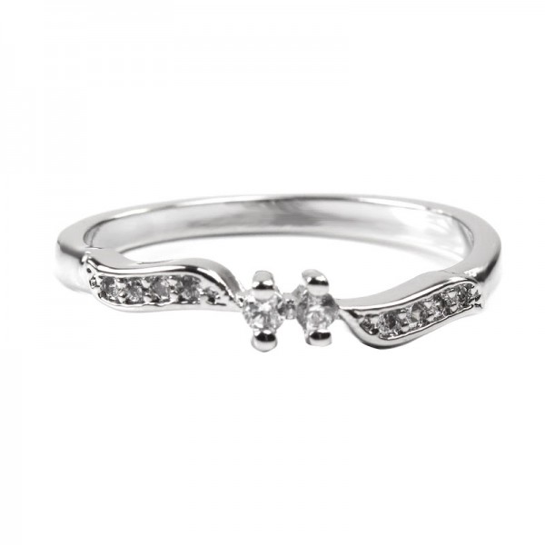 Женское кольцо, серебристое, С6926