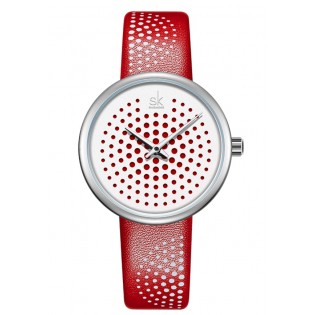 Жіночий годинник "SK", червоні