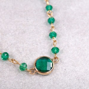 Ожерелье-чокер, зеленый  , С7074