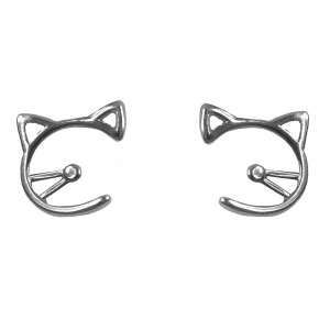 Жіночі сережки "Кот", С7509