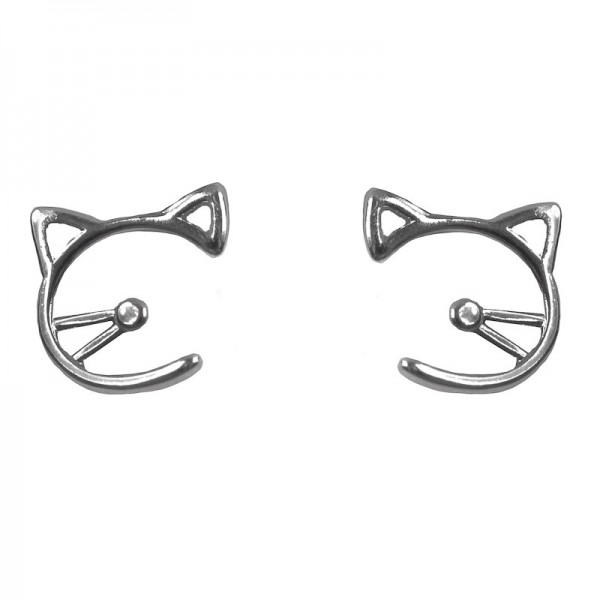 Жіночі сережки "Кот", С7509