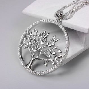 Кулон "Дерево життя "сріблястий