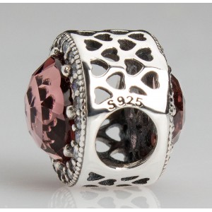 Шарм "Бежевые сияющие сердца" , С858