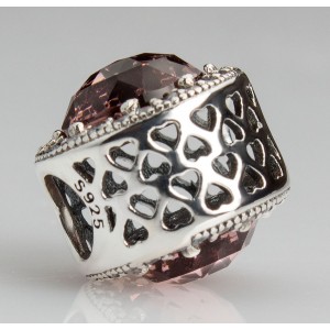 Шарм "Бежевые сияющие сердца" , С858