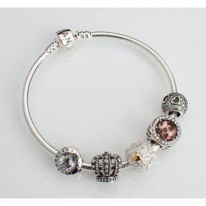 Шарм "Бежевые сияющие сердца" , С858