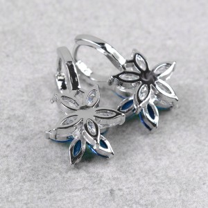 Сережки жіночі "Сяючий квітка", С7851