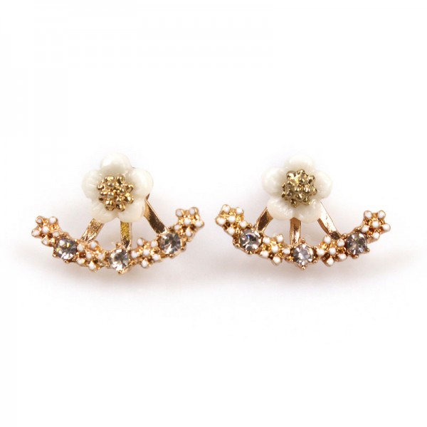 Жіночі сережки Кафи "Квітка", С7856