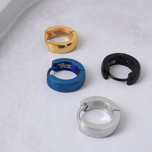 Мужские серьги-кольца  , синие, С7900