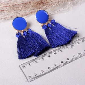 Сережки жіночі пензлика, сині, С7912