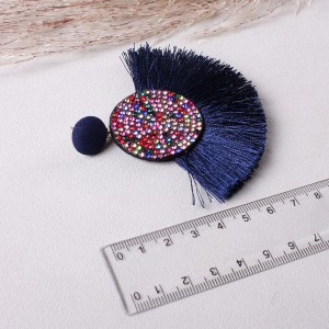 Сережки жіночі пензлика, сині, С7917