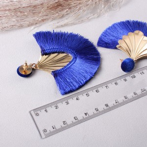Сережки жіночі пензлика, сині, С7920