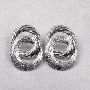 Сережки жіночі "Кільця "сріблясті, С7933
