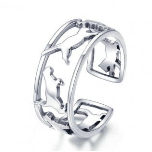 Срібний перстень "Коти"