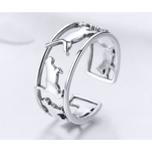 Срібний перстень "Коти", С8052