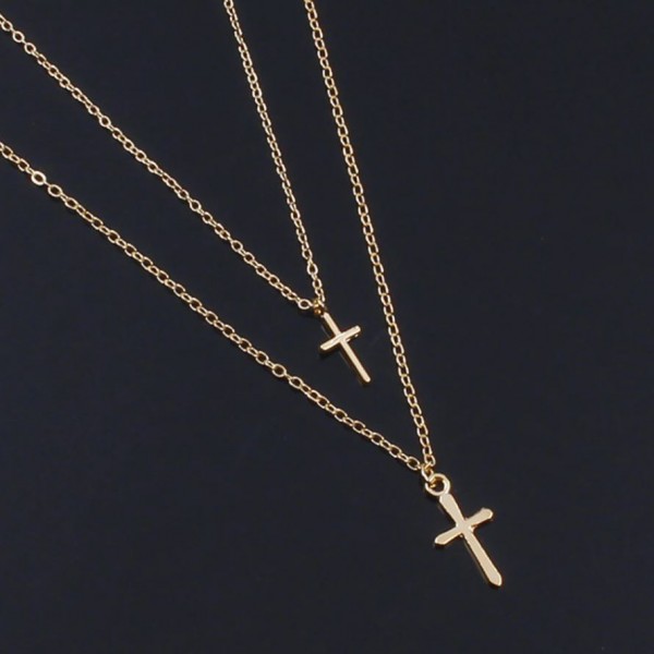 Ожерелье цепочка с крестиком, С8162