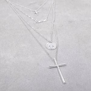Ожерелье цепочка с крестиком, С8163