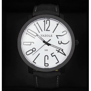 Часы женские "YAZOLE", черные, С8336