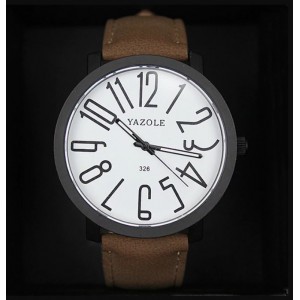 Жіночий годинник "YAZOLE", коричневі, С8338