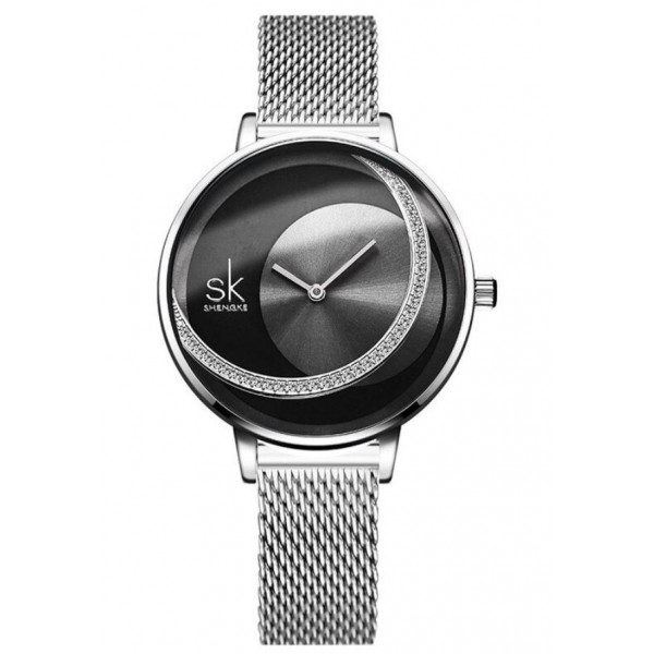 Часы женские "SK" , черные, C8371