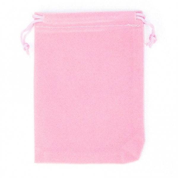 Подарочный мешочек бархатный, розовый, С8446
