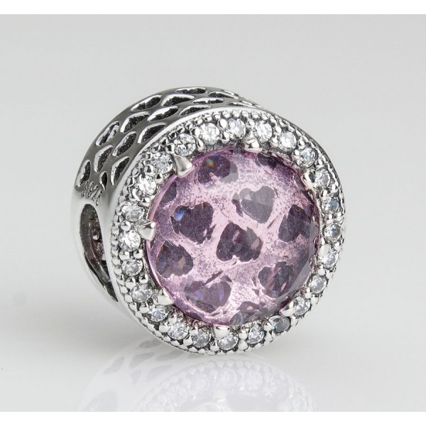 Шарм "Розовые сияющие сердца" , С1232