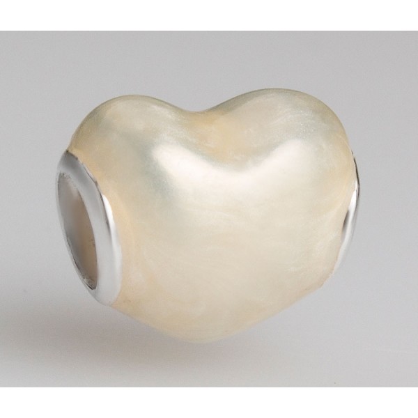 Шарм "Белое сердце" , С8577