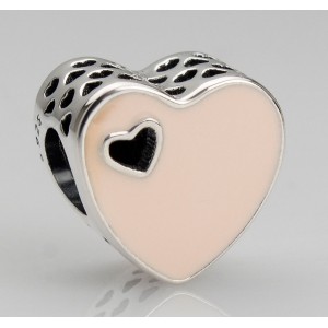 Шарм "Розовое сердце" , С8578