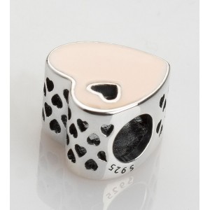 Шарм "Розовое сердце" , С8578